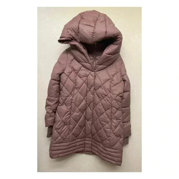 🆕Jessica Simpson Dusty Pink Quilted Puffer Long Coat M🆕 - Picture 6 of 16